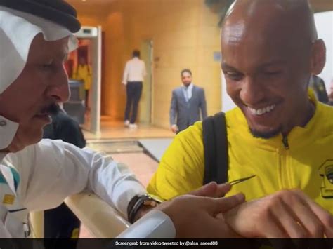 Watch: Saudi Fan Gifts Rolex To Fabinho, Surprised 